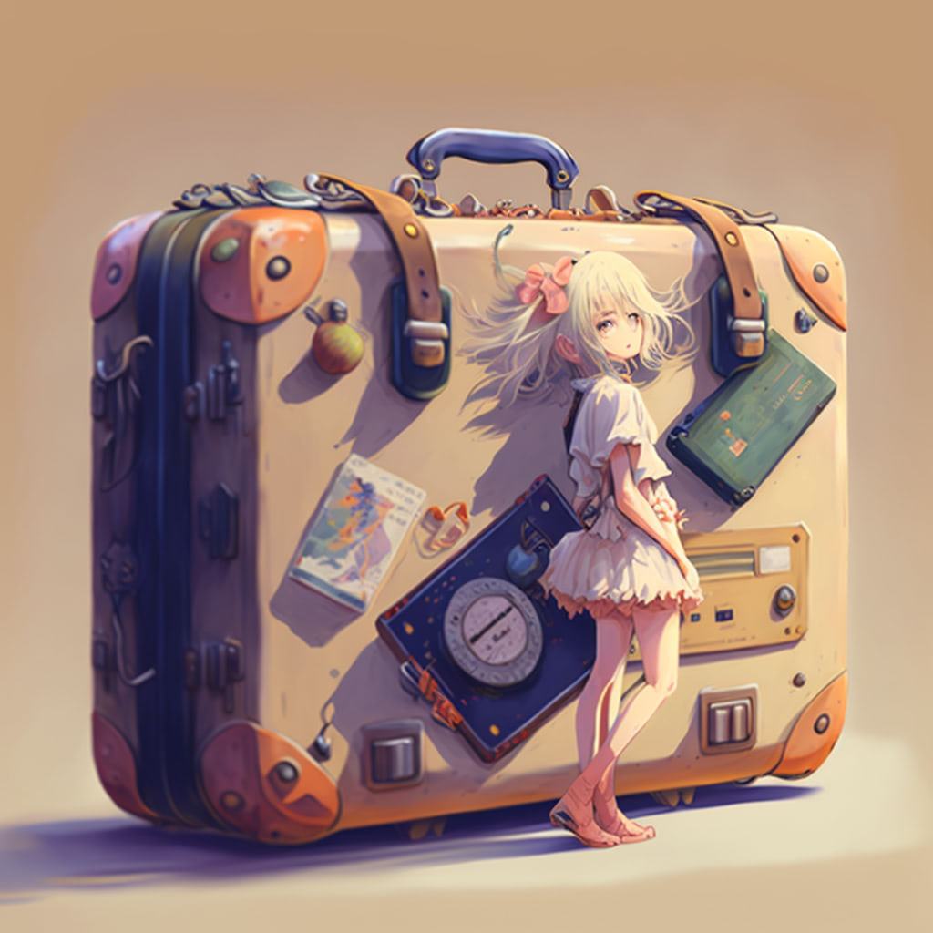 suitcase Anime
